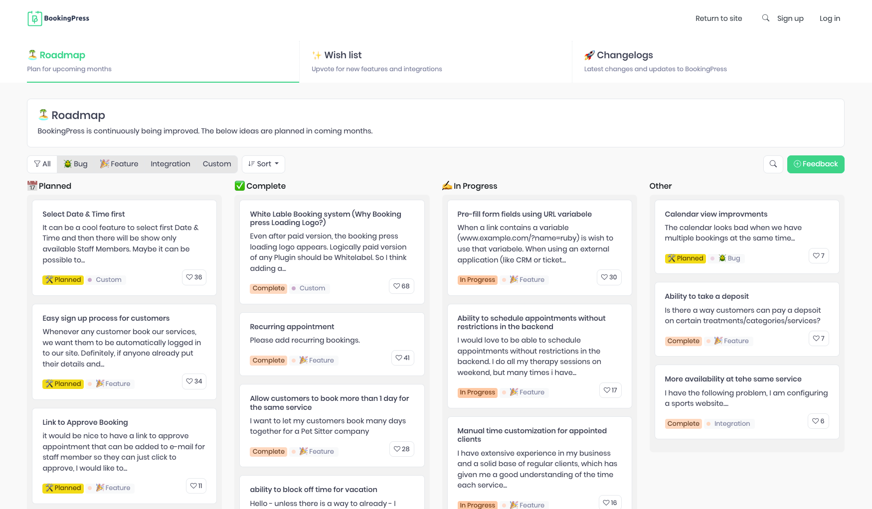 Kanban roadmap