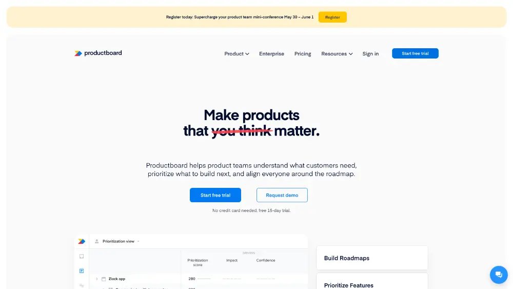 Productboard interface screenshot